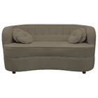 Sofá Curvo 3 Lugares Orgânico Sala Recepção Escritório Decora