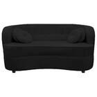 Sofá Curvo 3 Lugares Orgânico Sala Recepção Escritório Decora