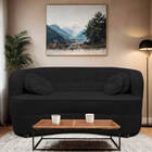 Sofá Curvo 3 Lugares Orgânico Sala Recepção Escritório Decora