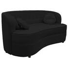 Sofá Curvo 3 Lugares Orgânico Sala Recepção Escritório Decora