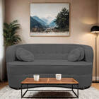 Sofá Curvo 3 Lugares Orgânico Sala Recepção Escritório Decora