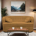 Sofá Curvo 3 Lugares Orgânico Sala Recepção Escritório Decora