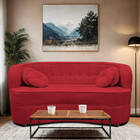 Sofá Curvo 3 Lugares Orgânico Sala Recepção Escritório Decora