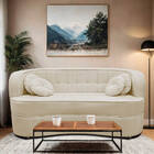 Sofá Curvo 3 Lugares Orgânico Sala Recepção Escritório Decora