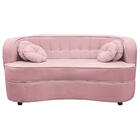 Sofá Curvo 3 Lugares Orgânico Sala Recepção Escritório Decora