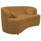 Sofá Curvo 3 Lugares Orgânico Sala Recepção Escritório Decora