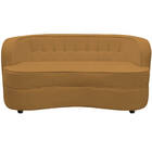 Sofá Curvo 3 Lugares Orgânico Sala Recepção Escritório Decora