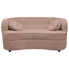 Sofá Curvo 3 Lugares Orgânico Sala Recepção Escritório Decora