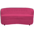 Sofá Curvo 3 Lugares Orgânico Sala Recepção Escritório Decora