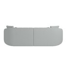 Sofá Curvo 4 Lugares 240cm Lua Yescasa Neve