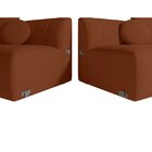 Sofá Curvo 4 Lugares 240cm Lua Yescasa Terracota