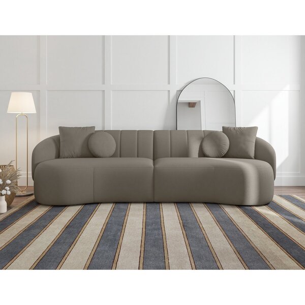 Sofá Curvo 4 Lugares 260cm Lua Yescasa Fendi