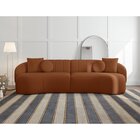 Sofá Curvo 4 Lugares 260cm Lua Yescasa Terracota