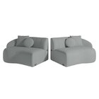 Sofá Curvo 4 Lugares 280cm Lua Yescasa Neve