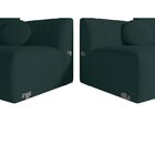 Sofá Curvo 4 Lugares 280cm Lua Yescasa Verde Militar