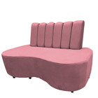 Sofa Curvo Feijão Organico Lisboa Rosa