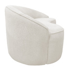 Sofá Curvo Montserrat 150cm 02 Lugares Bouclé Off White - Nex