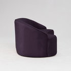 Sofá Curvo Montserrat 150cm 02 Lugares Veludo Lilás - Nexta C