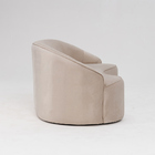 Sofá Curvo Montserrat 150cm 02 Lugares Veludo Off White - Nex