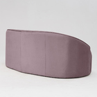 Sofá Curvo Montserrat 150cm 02 Lugares Veludo Rosa Queimado -