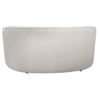 Sofá Curvo Montserrat 180cm 03 Lugares Linho Bouclé Off White