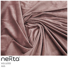 Sofá Curvo Montserrat 180cm 03 Lugares Veludo Rosa Queimado -