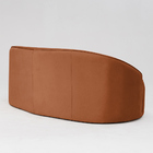 Sofá Curvo Montserrat 180cm 03 Lugares Veludo Terracota - Nex