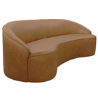 Sofá Curvo Montserrat 230cm 04 Lugares Corano Caramelo - Next