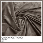 Sofá Curvo Montserrat 230cm 04 Lugares Veludo Marrom Acinzent