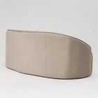 Sofá Curvo Montserrat 230cm 4 Lugares Veludo Bege Palha - Nex