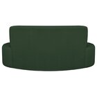 Sofá Curvo Orgânico 180cm 3 Lugares Linho Antonela Verde