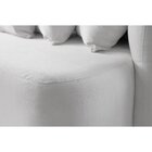 Sofá Curvo Orgânico 3 Lugares Orion Yescasa Cinza