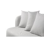 Sofá Curvo Orgânico 3 Lugares Orion Yescasa Cinza