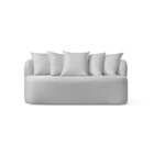 Sofá Curvo Orgânico 3 Lugares Orion Yescasa Cinza