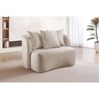 Sofá Curvo Orgânico Durabilidade E Resistência Nude