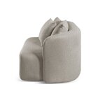 Sofá Curvo Orgânico Orion Elegância E Contemporaneidade Cinza