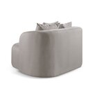 Sofá Curvo Orgânico Orion Elegância E Contemporaneidade Cinza