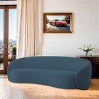 Sofá Curvo Orgânico Sala Recepção 3 Lugares Alemanha 180cm Li