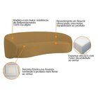 Sofá Curvo Orgânico Sala Recepção 3 Lugares Alemanha 200cm Bo