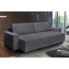 Sofá Dallas 2.30m Retrátil - Chumbo