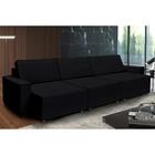 Sofá Dallas 3.70m Retrátil - Preto