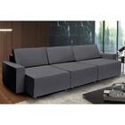 Sofá Dallas 4.00m Retrátil - Chumbo