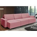 Sofá Dallas 4.00m Retrátil - Rosê