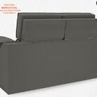 Sofá Dante 1,70m Assento Retrátil E Reclinável Velosuede Cinz