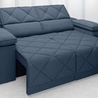 Sofá Dante 1,70m Assento Retrátil E Reclinável Velosuede Petr