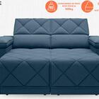 Sofá Dante 1,70m Assento Retrátil E Reclinável Velosuede Petr