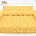 Sofá Dante 2,05m Assento Retrátil E Reclinável Velosuede Caná