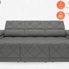 Sofá Dante 2,05m Assento Retrátil E Reclinável Velosuede Graf