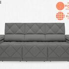 Sofá Dante 2,05m Assento Retrátil E Reclinável Velosuede Graf