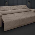 Sofá Dante 2,05m Assento Retrátil E Reclinável Velosuede Marr